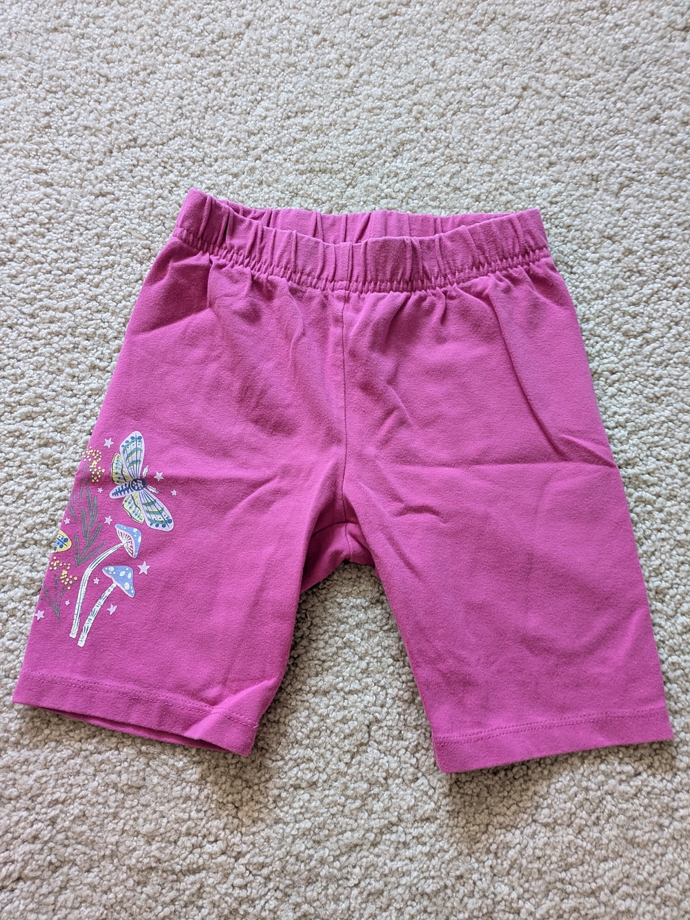 Lands' End Girls' Bright Pink Butterfly Shorts